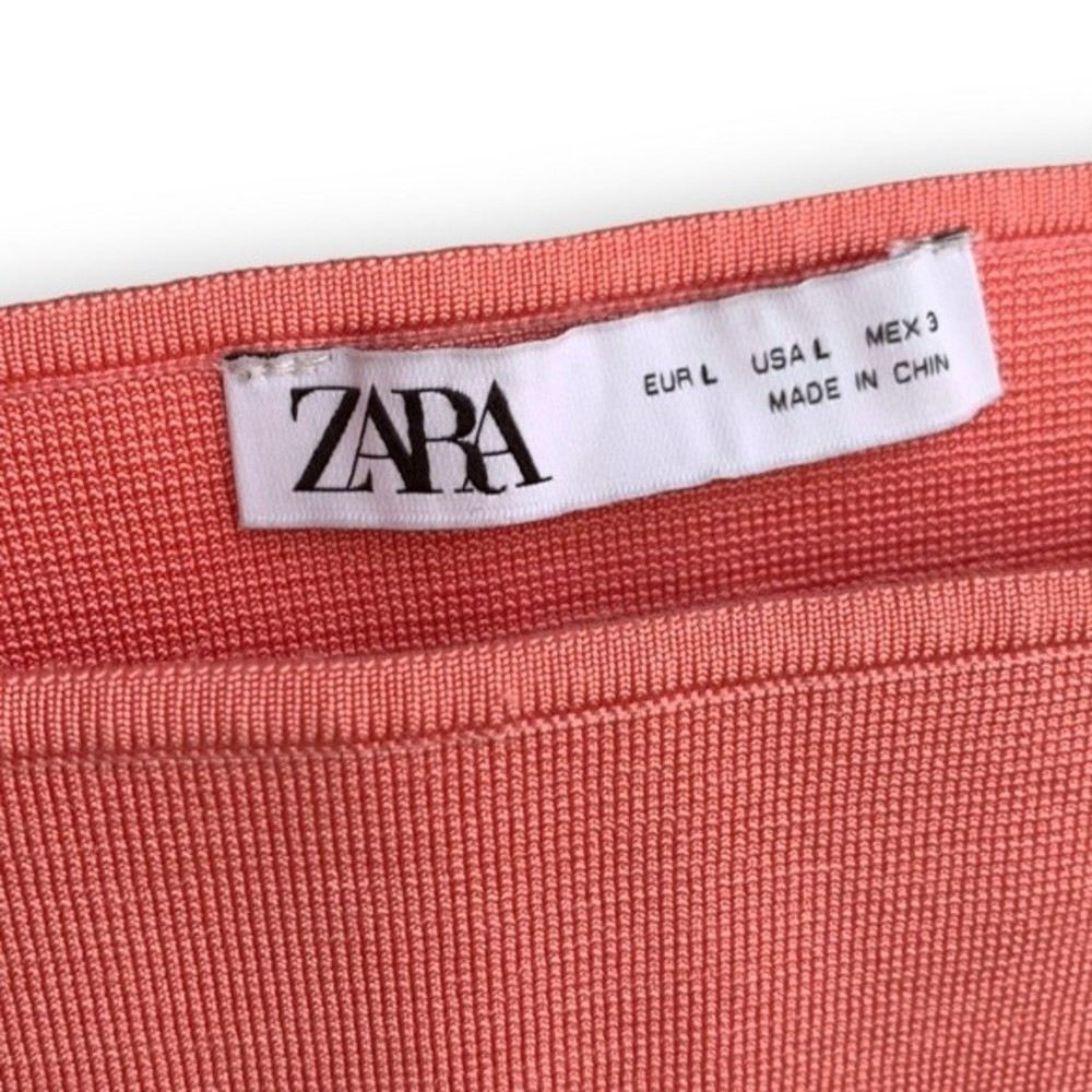 Zara Puff Sleeve Crop Top Pink Sheer Organza SOLD - Picture 11 of 16